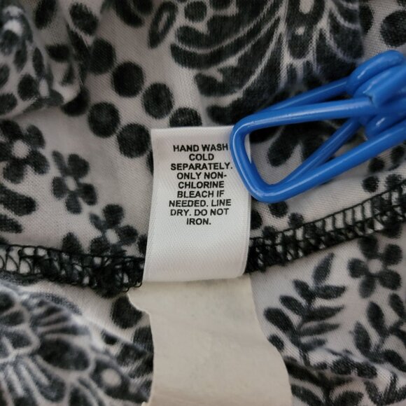 CATO Womens Tunic Top Lace Accented Bell Sleeves Size18/20W Black & White Y2K - Picture 11 of 13